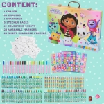 Супер Куфар за Рисуване 138 Елемента с Метални Закопчалки и Дръжка Къщата за Кукли на Габи, Gabby's Dollhouse 40х29х5 см